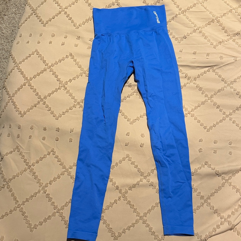 Dfyne royal blue leggings (flaw)